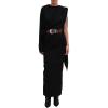 imageRonny Kobo Womens Murphy Open Back Maxi DressJet Black