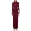 imageRonny Kobo Womens Scorpio Longsleeve Jersey Maxi DressOxblood
