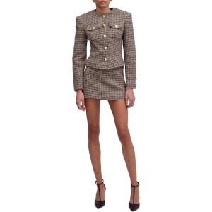 imageRonny Kobo Womens Bernice Mini SkirtOxblood Multi