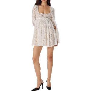 imageRonny Kobo Womens Dottie Lace Mini DressWhite