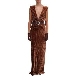 imageRonny Kobo Womens Hayley Maxi Velvet DressCaramel