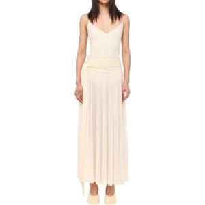 imageRonny Kobo Womens Maxi Pleated Wrap INES SkirtOffwhite