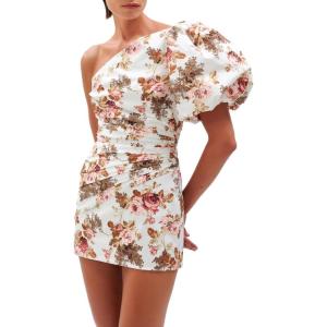 imageRonny Kobo Womens One Sleeve Garda DressMuted Floral