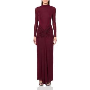 imageRonny Kobo Womens Scorpio Longsleeve Jersey Maxi DressOxblood