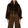 imageRonny Kobo Womens Clemence Faux Fur JacketBrown
