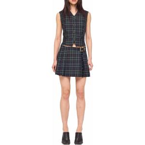 imageRonny Kobo Womens Tana SkirtNavy Green Plaid