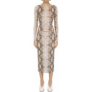 image:imageRonny Kobo Womens Azana SkirtSnake Print Natural Multi