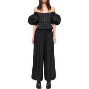 image:imageRonny Kobo Womens Parachute Linen Dickens PantBlack