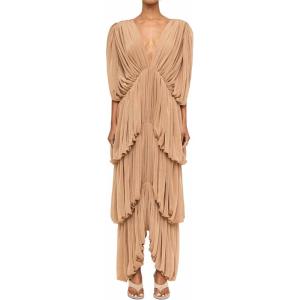 image:imageRonny Kobo Womens Ronny Kobo Womens Maxi Damier DressNude
