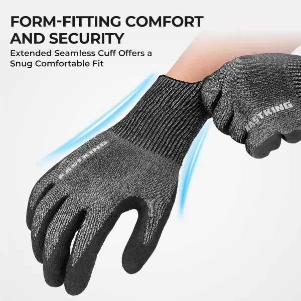 KastKing Kut Safe Fillet Gloves Ultimate Cut Resistant Gloves for Fishing and Outdoor Use ANSI Level 6 Cut ProtectionGray