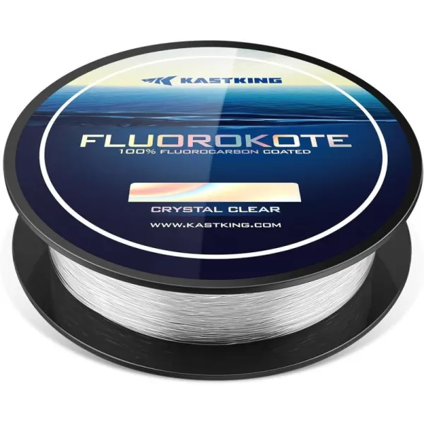 KastKing Fluorokote 100 Fluorocarbon Coated Fishing Line Fluorocarbon Leader Extreme ClarityFast SinkingShock Resistant High Abrasion Resistance10LB45KG 028mm500Yard