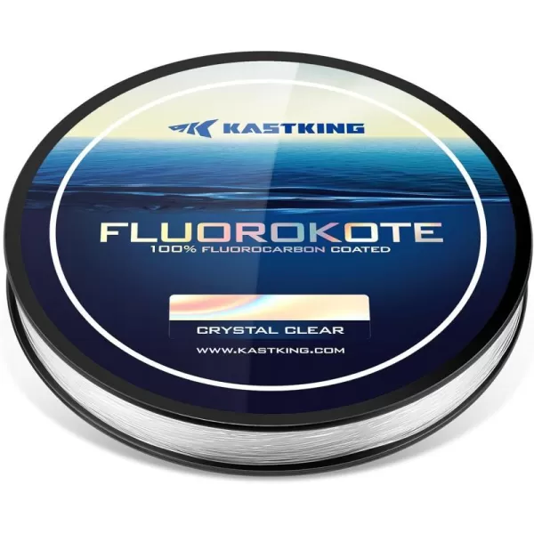 KastKing Fluorokote 100 Fluorocarbon Coated Fishing Line Fluorocarbon Leader Extreme ClarityFast SinkingShock Resistant High Abrasion Resistance10LB45KG 028mm150Yard