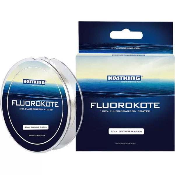 KastKing Fluorokote 100 Fluorocarbon Coated Fishing Line Fluorocarbon Leader Extreme ClarityFast SinkingShock Resistant High Abrasion Resistance20LB91KG 038mm300Yard