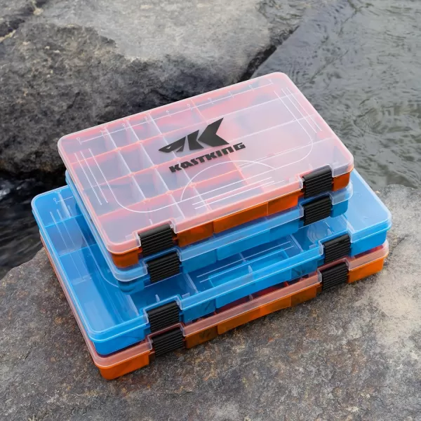 KastKing Bait Vault Camouflage Tackle Box Plastic Tackle Trays Fishing Tackle Box Storage Organizer with Removable Dividers 2 Packs 4 Packs Lure Boxes Terminal Tackle StorageBlue Camouflage 4Pack 3600