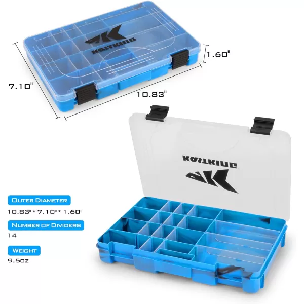 KastKing Bait Vault Camouflage Tackle Box Plastic Tackle Trays Fishing Tackle Box Storage Organizer with Removable Dividers 2 Packs 4 Packs Lure Boxes Terminal Tackle StorageBlue Camouflage 2Pack 3600