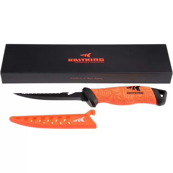 KastKing Fillet Knife and Bait Knife Razor Sharp G4116 German StainlessSteel Blade 5  12 Professional Level Knives for Filleting and Boning NonSlip Handles Includes Protective SheathA 5 bait knife