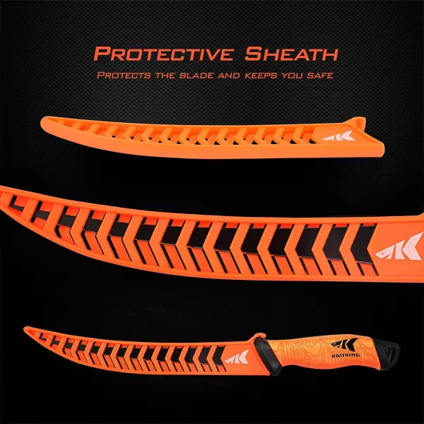 KastKing Fillet Knife and Bait Knife Razor Sharp G4116 German StainlessSteel Blade 5  12 Professional Level Knives for Filleting and Boning NonSlip Handles Includes Protective SheathH 9 flex fillet knife