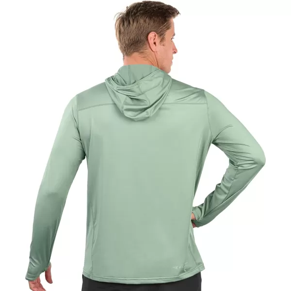 KastKing Mystic Mountain Hoodie UPF 50 Fishing Hiking Shirt for Men and Women MoistureWicking QuickDry Cooling ShirtIceberg Green