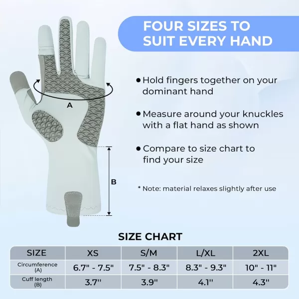 KastKing Sol Armis Pro UPF50 Fishing Gloves QuickDryFull Finger UV Protection Gloves Sun Protection Gloves Men Women for OutdoorHuntingLight Gray