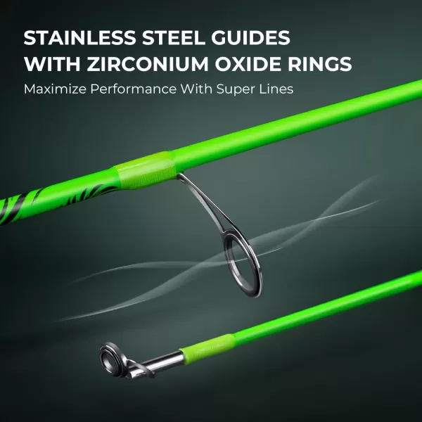 KastKing Zephyr Dualtip Fishing Rod  Reel Combo Dual Tips Section for Different Powers IM6 Graphite 2Pc Blanks KastFlex Technology Rubber Cork Handle Integrate Hook Keeper 8 ModelsSpin 50 Ul L Dualtips Rod 1000 Reel