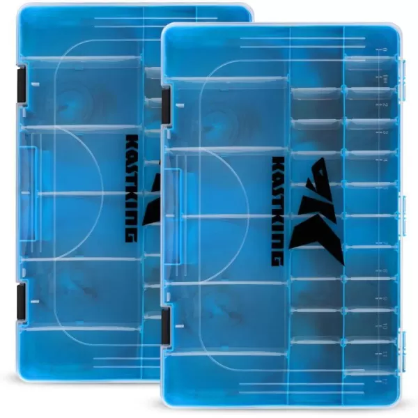 KastKing Bait Vault Camouflage Tackle Box Plastic Tackle Trays Fishing Tackle Box Storage Organizer with Removable Dividers 2 Packs 4 Packs Lure Boxes Terminal Tackle StorageBlue Camouflage 2Pack 3700