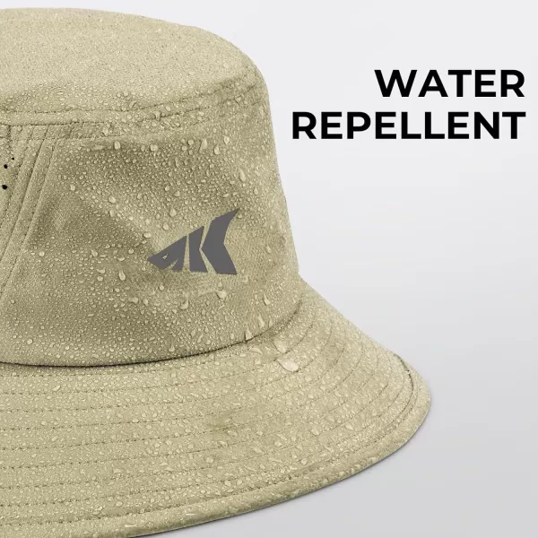 KastKing Field Trekker Bucket HatUPF 50 Protection Sun HatWaterRepellentBreathableAdjustable Fishing HatHiking HatKhaki