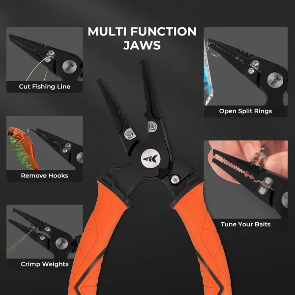 KastKing Paradox Fishing Tools Set Stainless Steel 9 Bait Shears 75 Angled Nose Pliers amp 9 Fillet Knife With NonSlip Grips and Protective SheathsKastKing Paradox Fishing Tools Set Stainless Steel 9 Bait Shears 75 Angled Nose Pliers amp 9 Fillet Knife With NonSlip Grips and Protective Sheaths