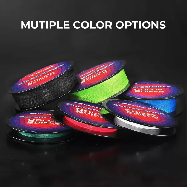 KastKing Superpower ColorShield Braided Fishing Line  Colorfast Braided Line 100 Solution Dyed UHMWPE Fiber Smooth amp Strong Superline Near Zero Stretch Sensitive High Abrasion ResistanceA Neon Green