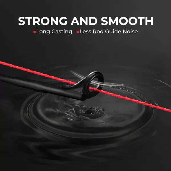 KastKing Superpower ColorShield Braided Fishing Line  Colorfast Braided Line 100 Solution Dyed UHMWPE Fiber Smooth amp Strong Superline Near Zero Stretch Sensitive High Abrasion ResistanceD Red