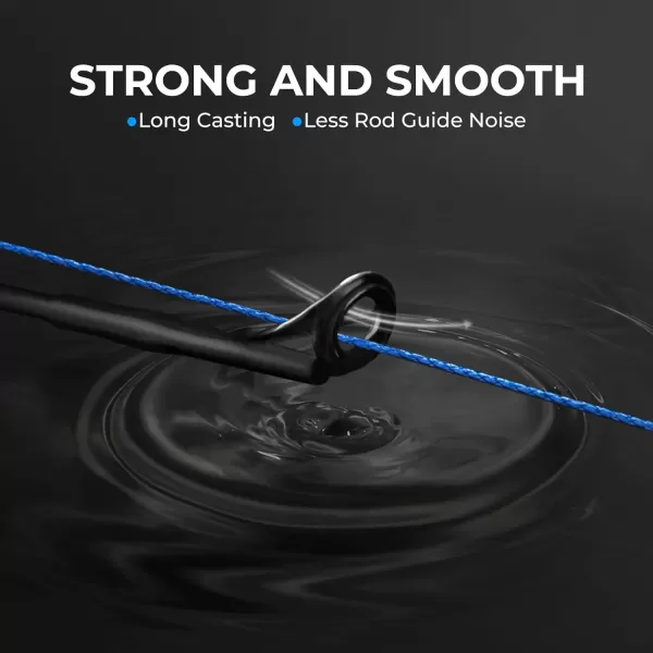 KastKing Superpower ColorShield Braided Fishing Line  Colorfast Braided Line 100 Solution Dyed UHMWPE Fiber Smooth amp Strong Superline Near Zero Stretch Sensitive High Abrasion ResistanceC Blue