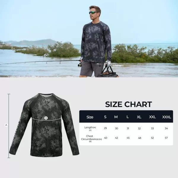 KastKing UPF 50 Fishing Shirts for Men Long Sleeve Fishing Hiking Shirt Breathable Moisture Wicking Sun Shirts for MenFprym1blackout