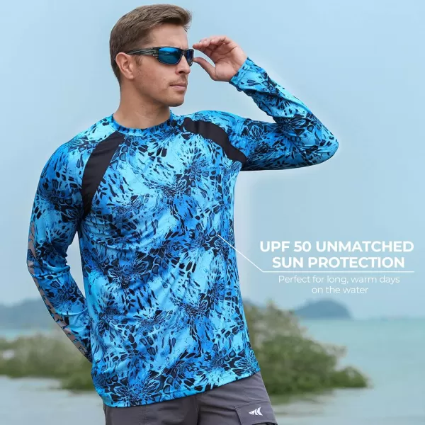 KastKing UPF 50 Fishing Shirts for Men Long Sleeve Fishing Hiking Shirt Breathable Moisture Wicking Sun Shirts for MenJprym1shoreline