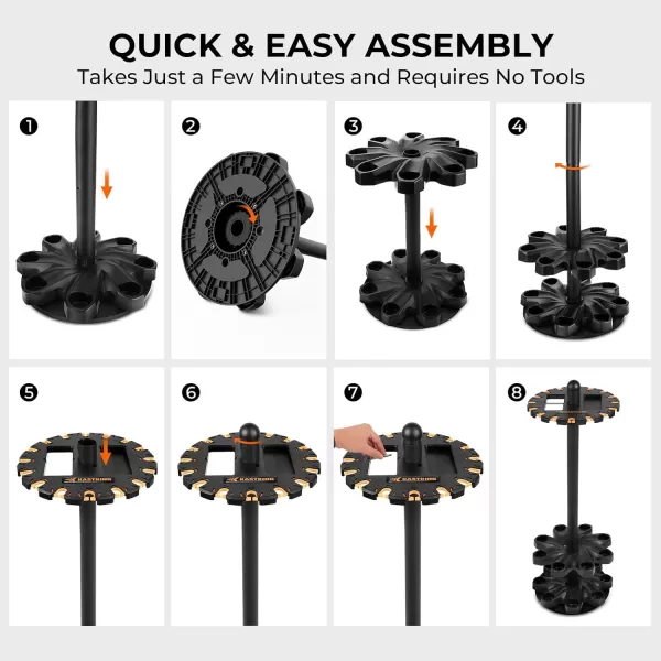 KastKing V16 Fishing Rod Rack With Rotating Base Fishing Pole Rack Holds Up to 16 Fishing Rods or Combos Lightweight and Durable ABS Construction SpaceSaving Fishing Rod Holders for GarageKastKing V16 Fishing Rod Rack With Rotating Base Fishing Pole Rack Holds Up to 16 Fishing Rods or Combos Lightweight and Durable ABS Construction SpaceSaving Fishing Rod Holders for Garage