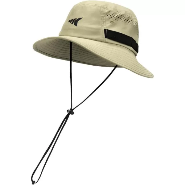 KastKing Field Trekker Bucket HatUPF 50 Protection Sun HatWaterRepellentBreathableAdjustable Fishing HatHiking HatKhaki