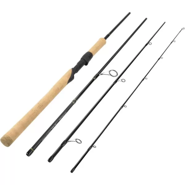 KastKing Valiant Eagle Passage Travel Fishing Rods 4 amp 6 Pc Pack Rods Spinning Casting and Fly Models IM6 Graphite Blank Ti Oxide LTS Ring Guides Beautiful Cork Handles amp Travel TubeA Spin 76FastMh Power