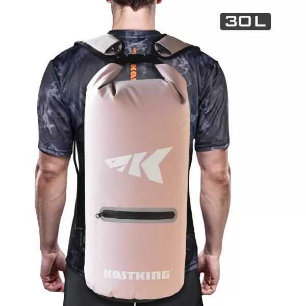 KastKing Dry Bags100 Waterproof Storage BagsMilitary Grade Construction for SwimmingKayakingBoatingHikingCampingFishing BikingSkiingBcyclone Seal Dry Bagwith Phone Casepink30l