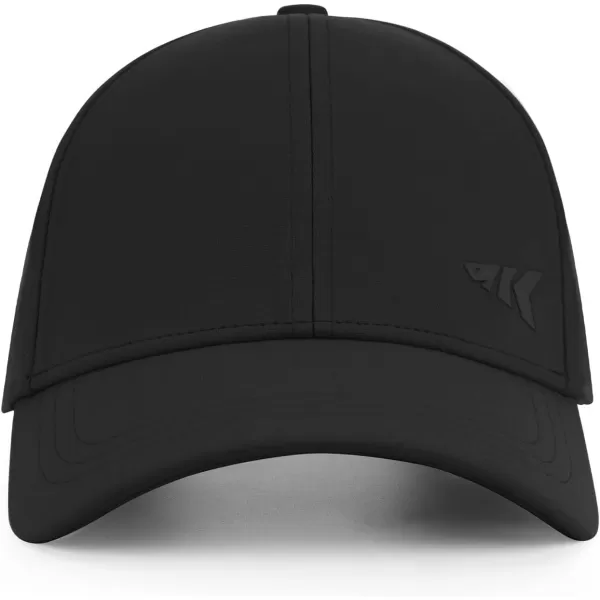 KastKing Fishing Cap for Men Women Sun Protection Hat for Outdoor Hiking Camping Lightweight Cap with Adjustable StrapD Tone on Tone  Black