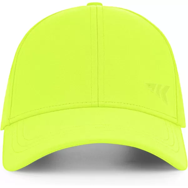 KastKing Fishing Cap for Men Women Sun Protection Hat for Outdoor Hiking Camping Lightweight Cap with Adjustable StrapD Tone on Tone  Lime Punch