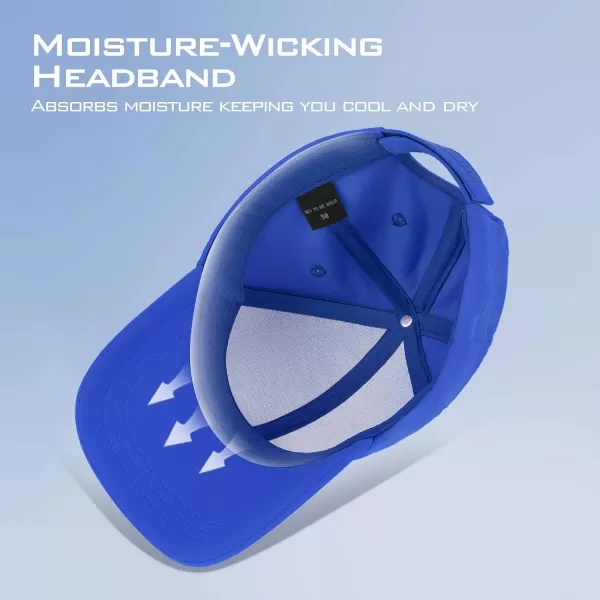 KastKing Fishing Cap for Men Women Sun Protection Hat for Outdoor Hiking Camping Lightweight Cap with Adjustable StrapD Tone on Tone  Royal Blue