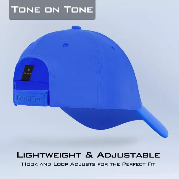 KastKing Fishing Cap for Men Women Sun Protection Hat for Outdoor Hiking Camping Lightweight Cap with Adjustable StrapD Tone on Tone  Royal Blue