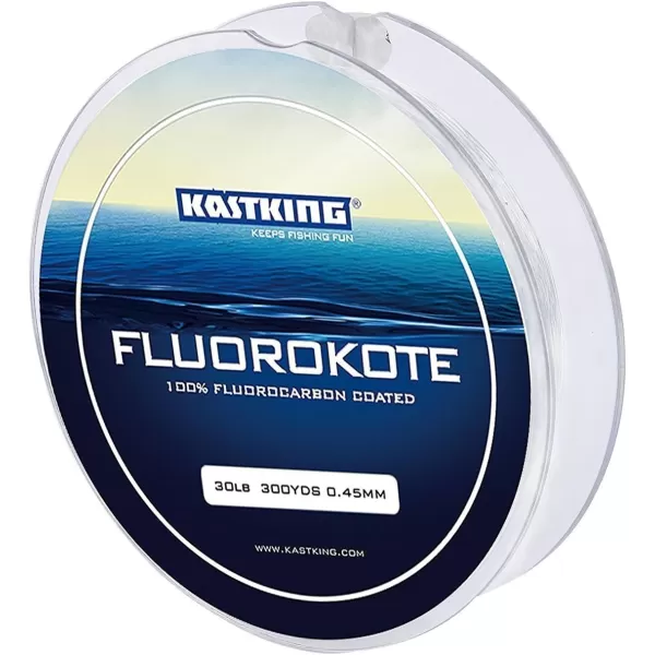 KastKing Fluorokote 100 Fluorocarbon Fishing Line Fluorocarbon Leader Extreme Clarity Fast Sinking Shock Resistant High Abrasion Resistance Available in 150 and 300 YD SpoolsKastKing Fluorokote 100 Fluorocarbon Fishing Line Fluorocarbon Leader Extreme Clarity Fast Sinking Shock Resistant High Abrasion Resistance Available in 150 and 300 YD Spools