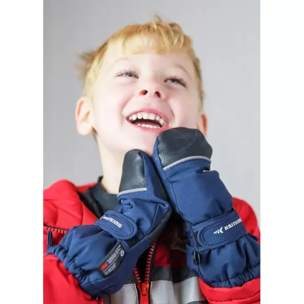 KastKing Kids Mittens Waterproof Winter Ski Warm Mittens Toddler Mittens for Skiing SnowboardingB Navy Blue