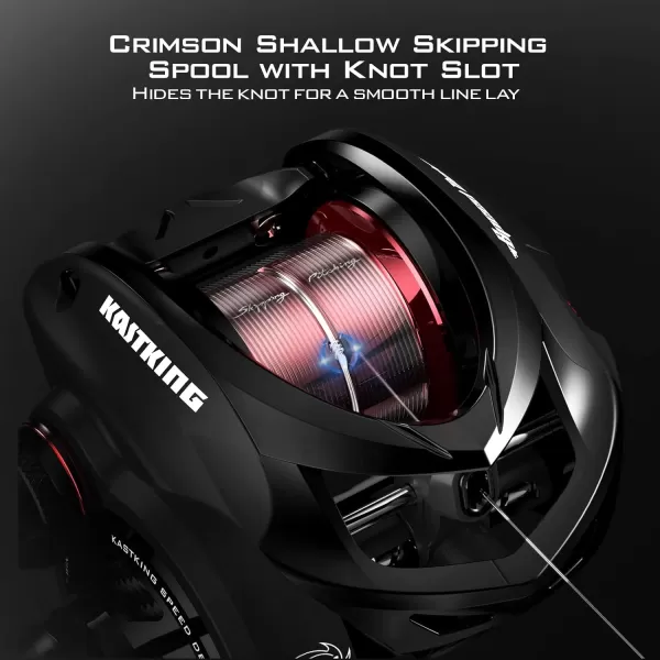 KastKing Speed Demon Elite Fishing Reel Worlds Fastest 1051 Gear RatioDeadbolt Baitcasting Reel 101 Shielded Stainless Steel BB CNC Lightweight Aluminum Frame Available in Skipping VersionSkipping  Shallow Spool