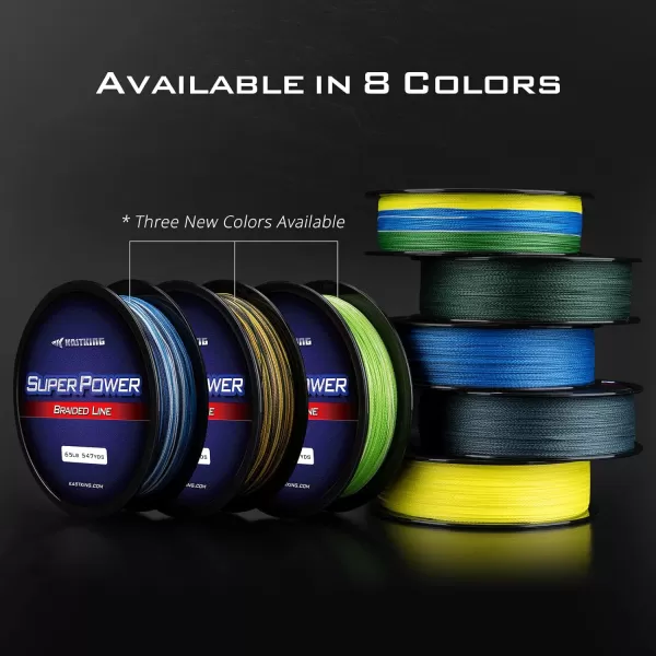 KastKing SuperPower Braided Fishing Line  Abrasion Resistant Braided Lines  Incredible Superline  Zero Stretch  Smaller Diameter  A MustHaveX4NewBlue Camo