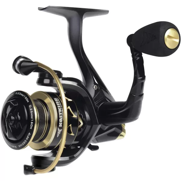 KastKing Valiant Eagle Gold Spinning Reel  621 HighSpeed Gear Ratio Freshwater and Saltwater Fishing Reel Faster Line Retrieve Braid Ready Spool 71 Shielded Stainless Steel Ball Bearings2000621