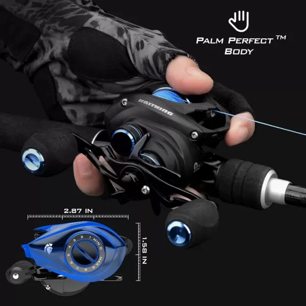 KastKing Verus Baitcasting Fishing Reel New Assassin Version Only 54 oz Carbon Fiber Frame amp Side Covers Carbon Fiber Drag System amp 111 Double Shielded Ball Bearings 811 Gear RatioRight Handed811