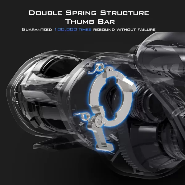 KastKing Verus Baitcasting Fishing Reel New Assassin Version Only 54 oz Carbon Fiber Frame amp Side Covers Carbon Fiber Drag System amp 111 Double Shielded Ball Bearings 811 Gear RatioRight Handed811