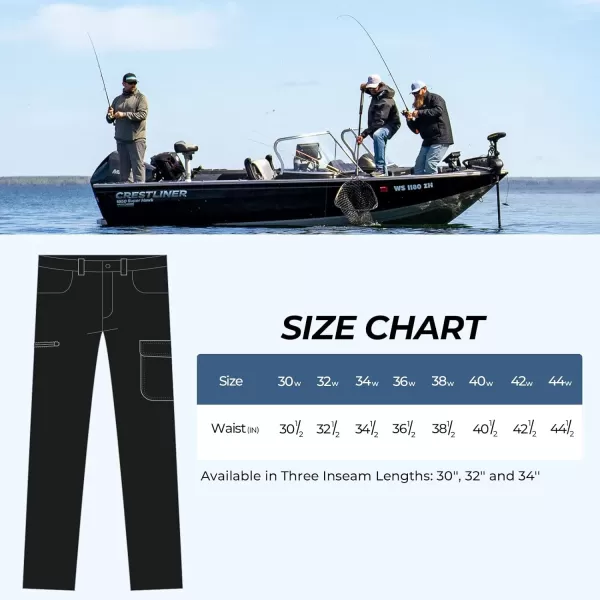 KastKing Wind Crest Fishing Hiking Pants Water Repellent Lightweight Mens Travel Climbing Pants UPF 50 Stretch MaterialSlate Blue