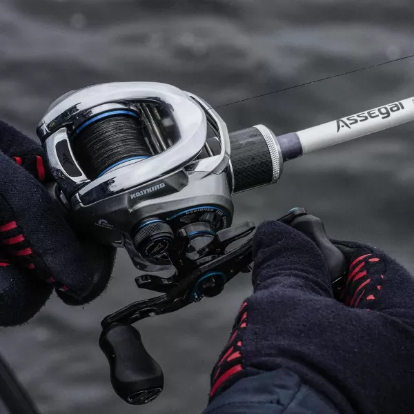 KastKing iReel Fishing Baitcasting Smart Reel Bluetooth Connectivity to Smart Devices and KastKing App Smoother amp Longer Casts with Axis Eye Line Guide and AMB Braking SystemLeft Handed  Aluminum Frame