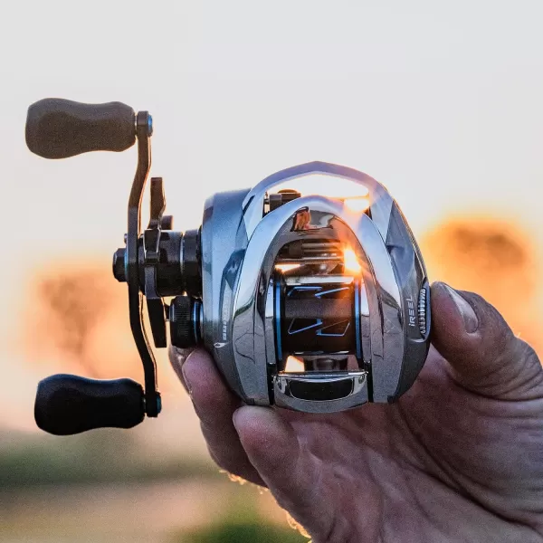 KastKing iReel Fishing Baitcasting Smart Reel Bluetooth Connectivity to Smart Devices and KastKing App Smoother amp Longer Casts with Axis Eye Line Guide and AMB Braking SystemLeft Handed  Aluminum Frame